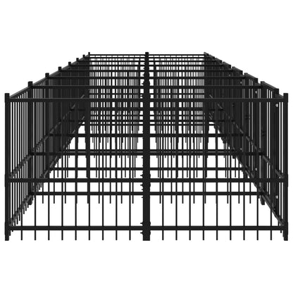 Outdoor Dog Kennel Steel 13.14 m²
