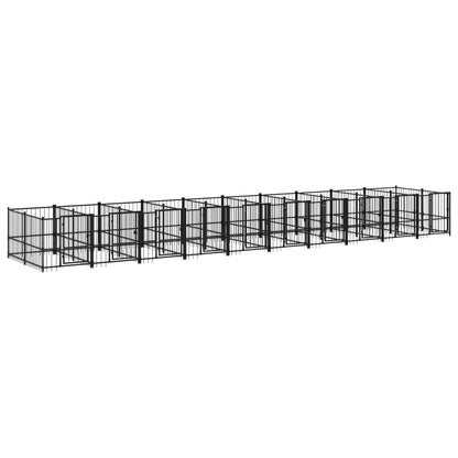 Outdoor Dog Kennel Steel 18.77 m²
