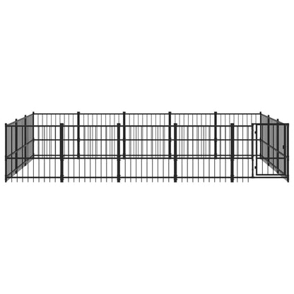 Outdoor Dog Kennel Steel 14.11 m²
