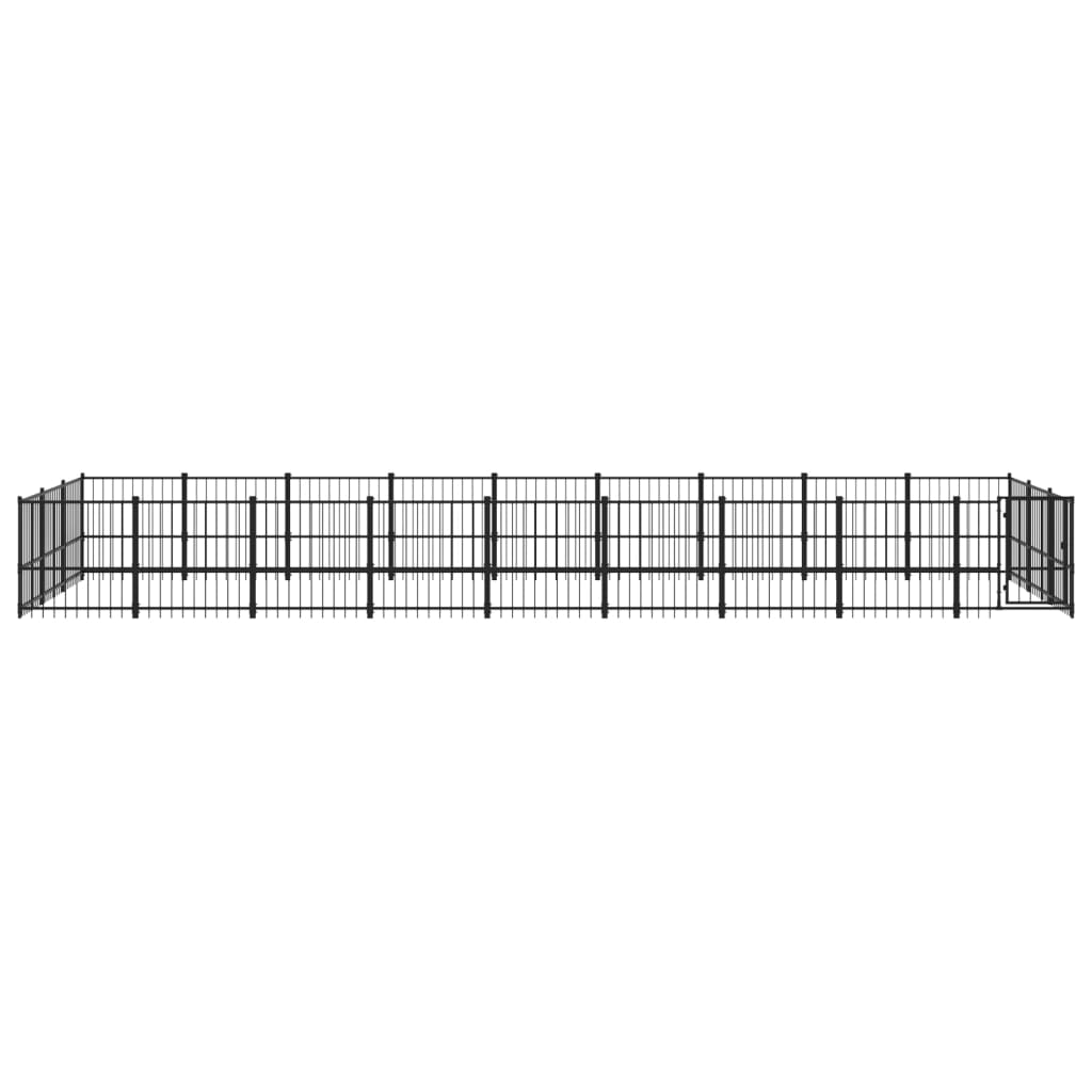 Outdoor Dog Kennel Steel 25.4 m²