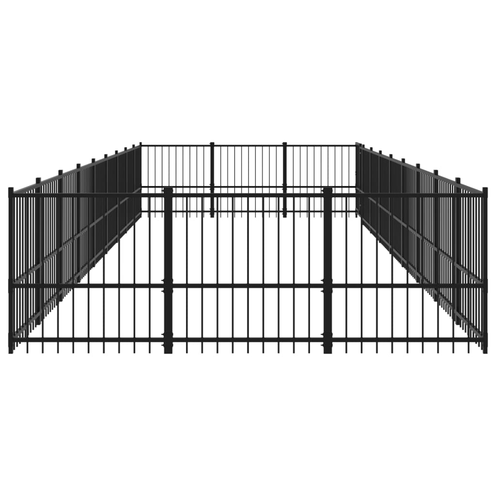 Outdoor Dog Kennel Steel 25.4 m²