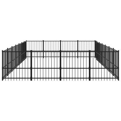 Outdoor Dog Kennel Steel 26.35 m²