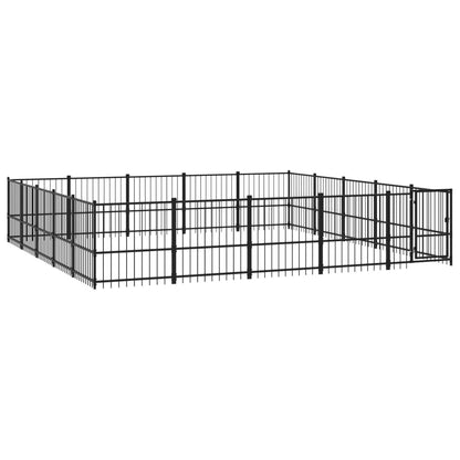 Outdoor Dog Kennel Steel 23.52 m²
