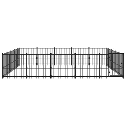 Outdoor Dog Kennel Steel 23.52 m²
