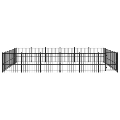 Outdoor Dog Kennel Steel 28.23 m²