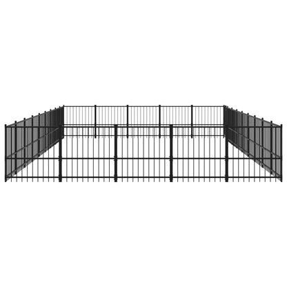 Outdoor Dog Kennel Steel 42.34 m²