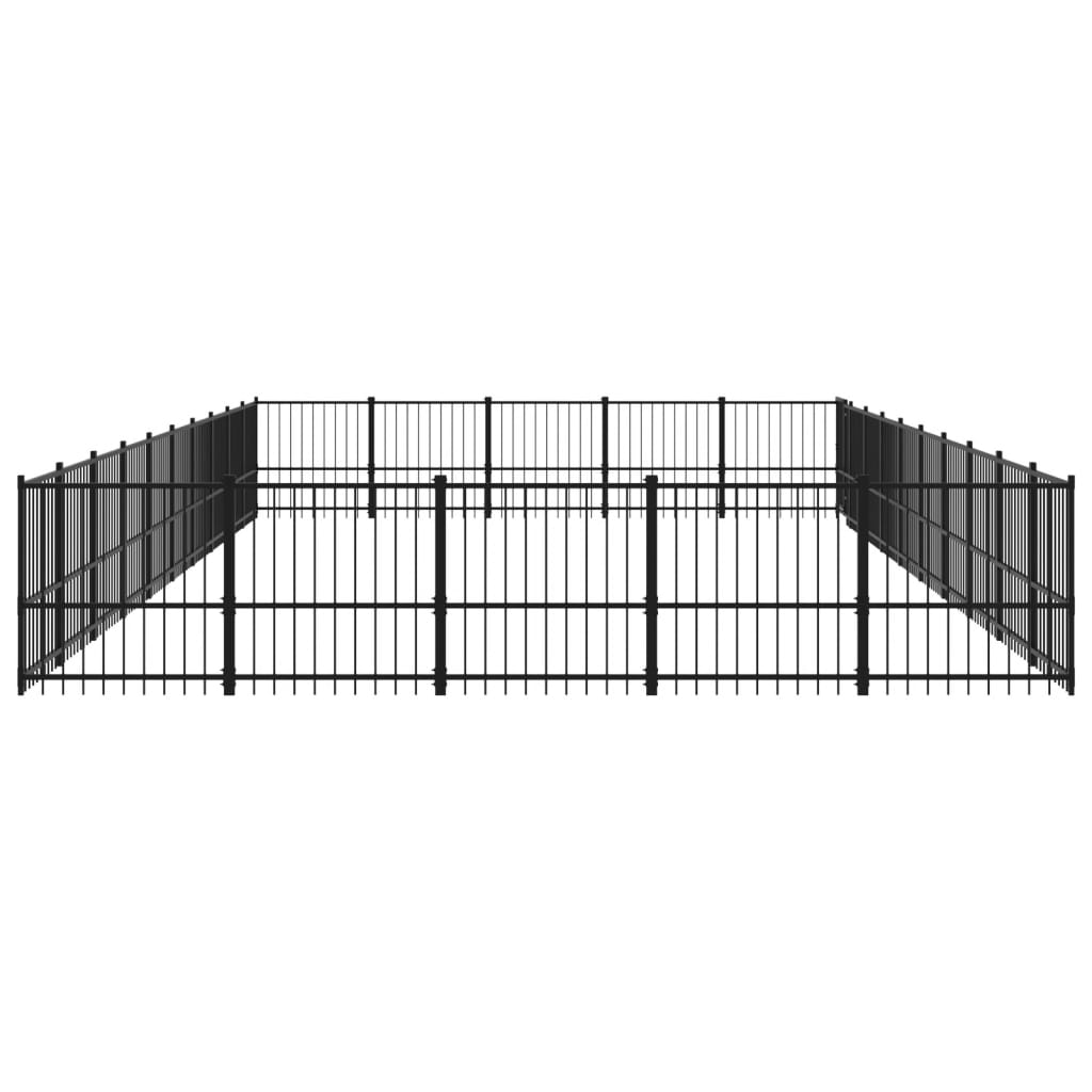 Outdoor Dog Kennel Steel 47.05 m²