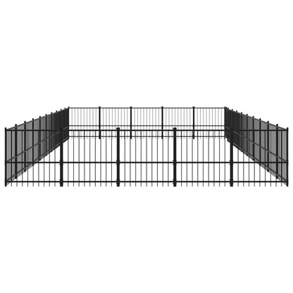 Outdoor Dog Kennel Steel 47.05 m²