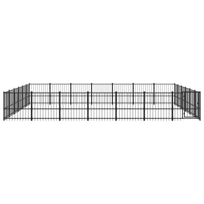 Outdoor Dog Kennel Steel 39.52 m²