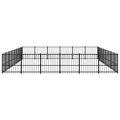 Outdoor Dog Kennel Steel 45.16 m²