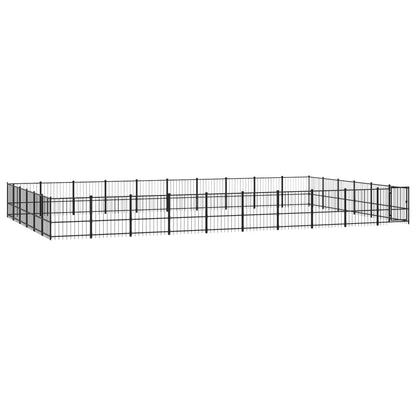 Outdoor Dog Kennel Steel 56.45 m²