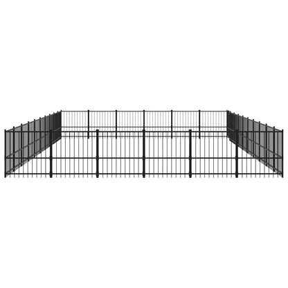 Outdoor Dog Kennel Steel 56.45 m²