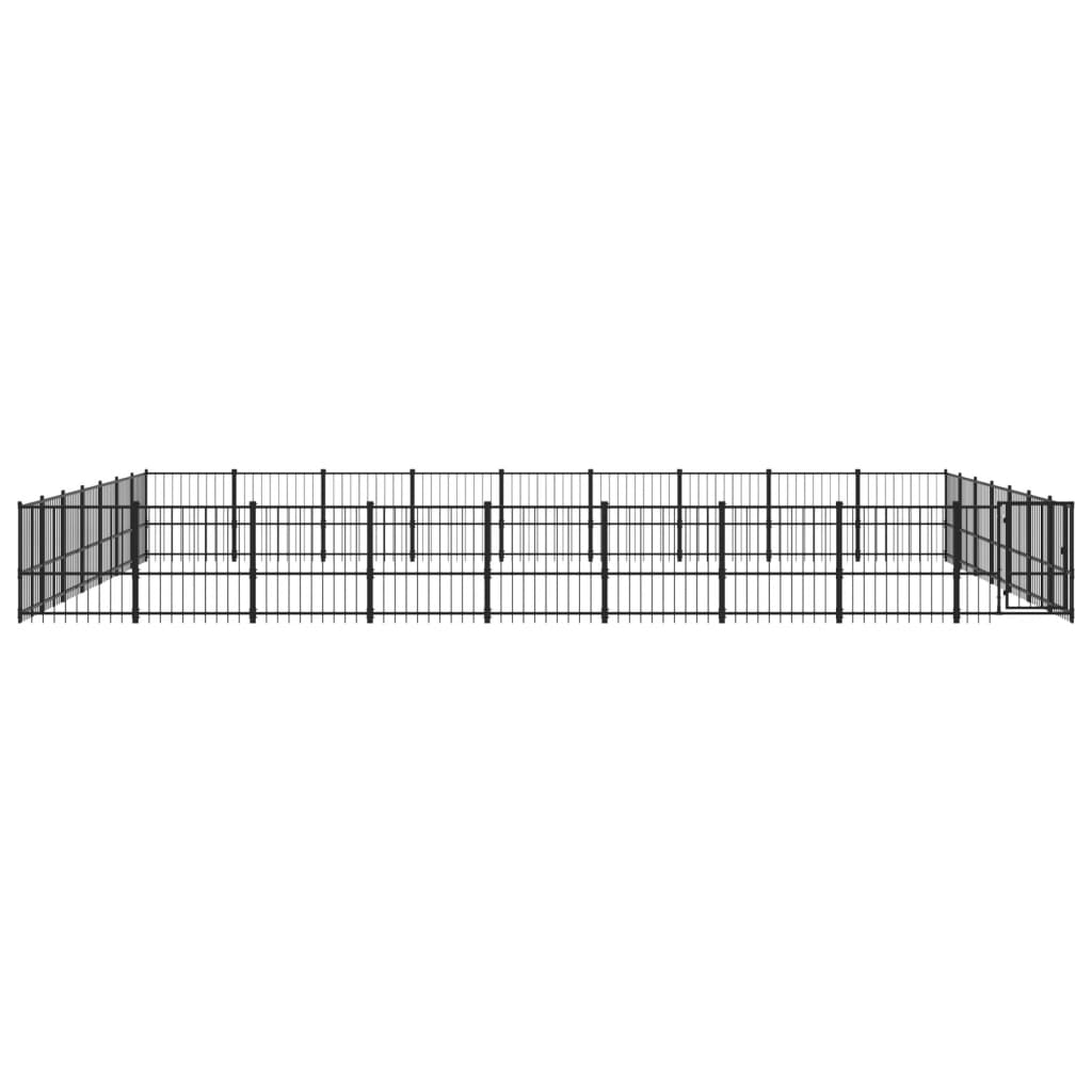 Outdoor Dog Kennel Steel 59.28 m²