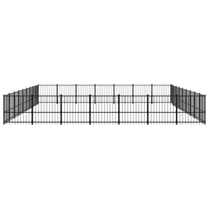 Outdoor Dog Kennel Steel 59.28 m²