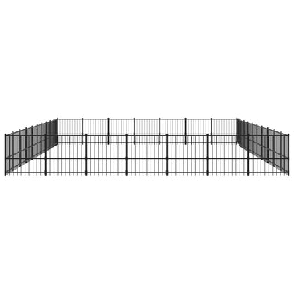Outdoor Dog Kennel Steel 65.86 m²