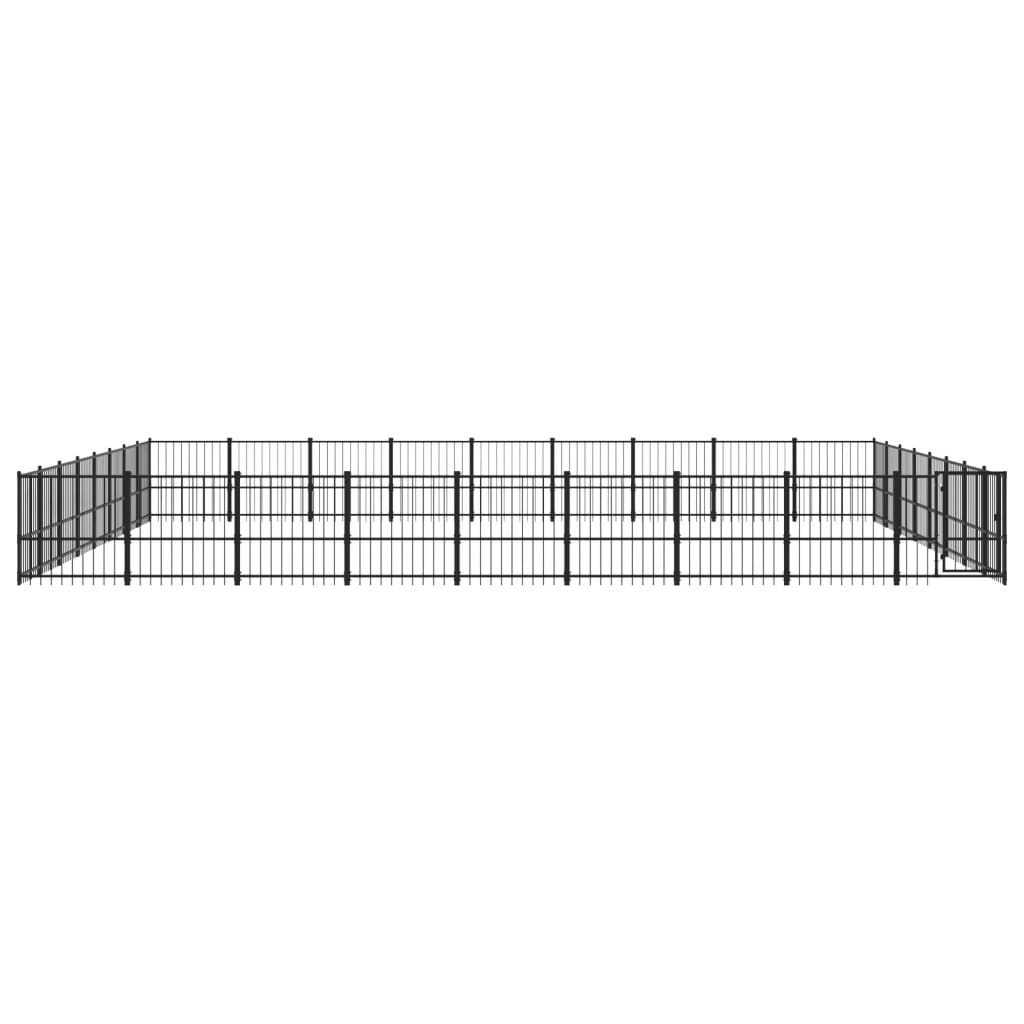 Outdoor Dog Kennel Steel 67.74 m²