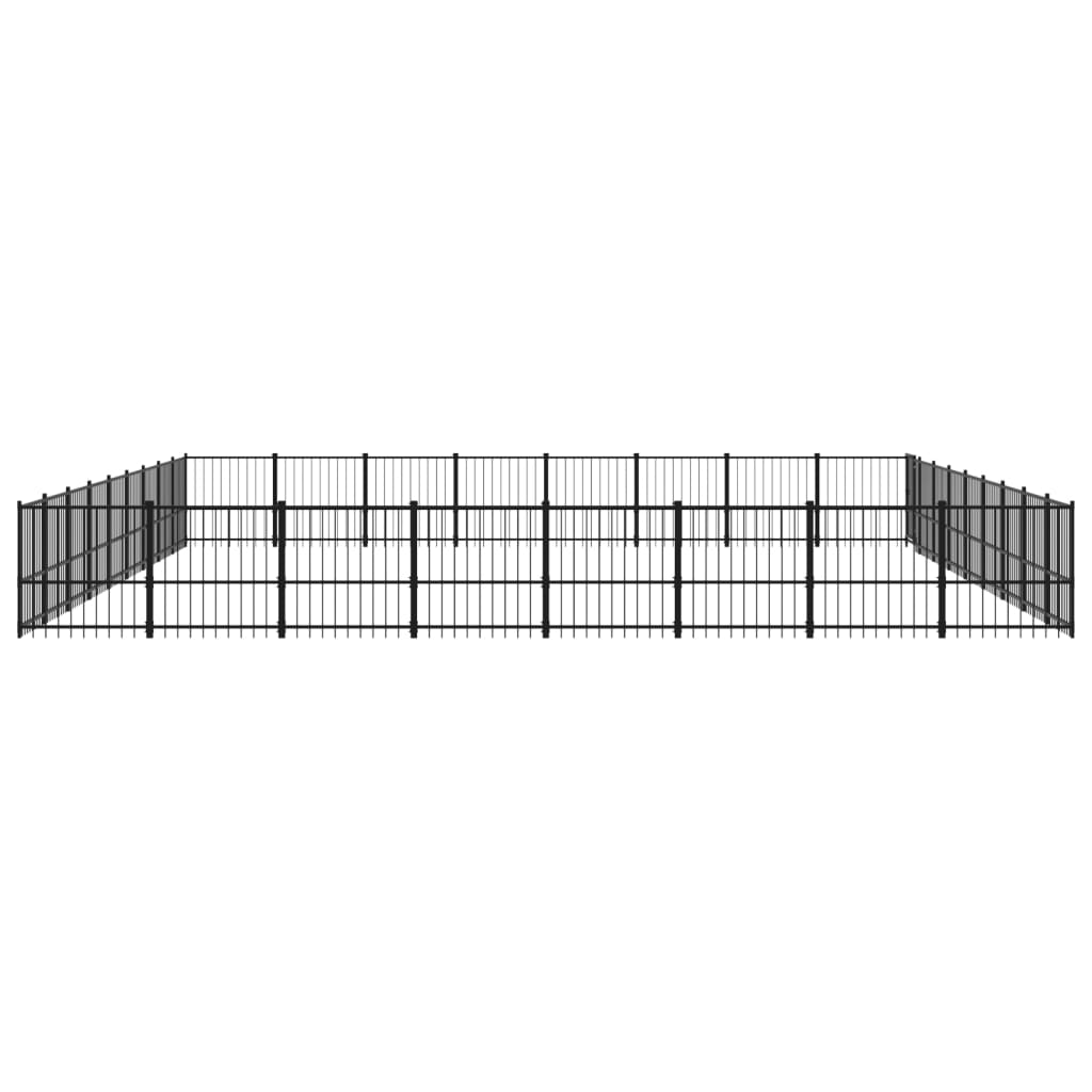 Outdoor Dog Kennel Steel 67.74 m²