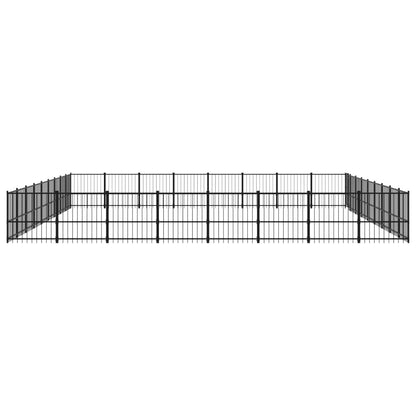 Outdoor Dog Kennel Steel 67.74 m²