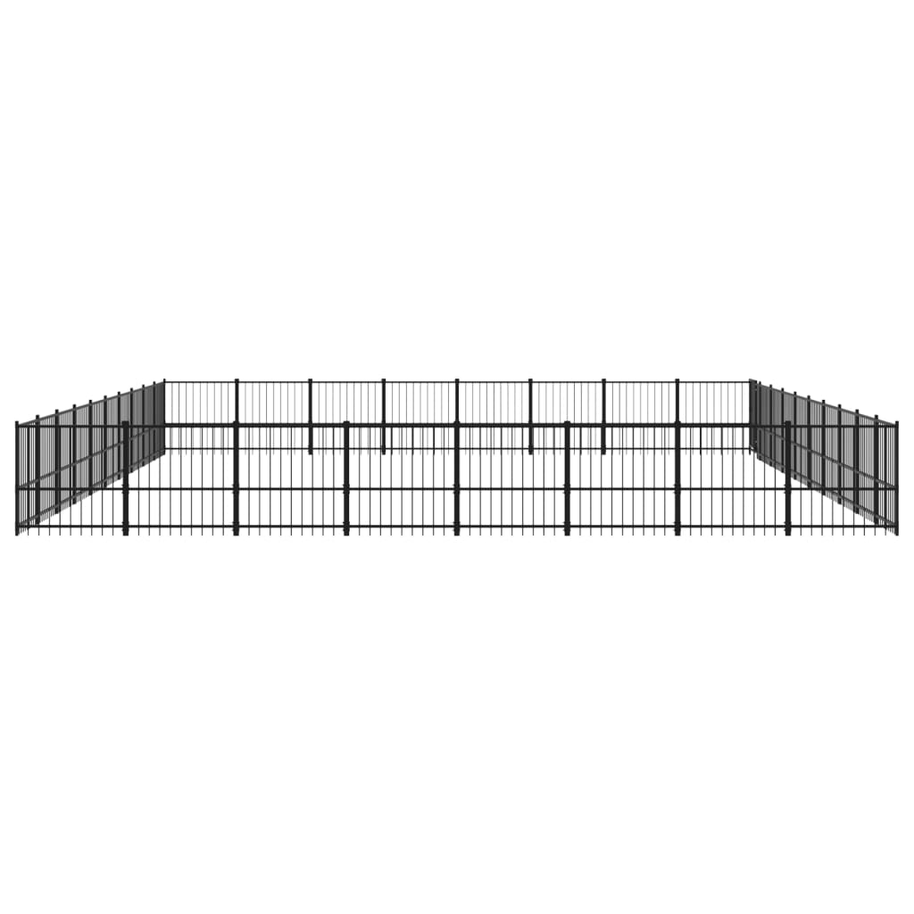 Outdoor Dog Kennel Steel 75.27 m²