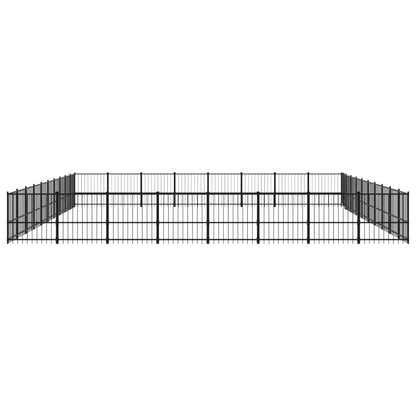 Outdoor Dog Kennel Steel 75.27 m²