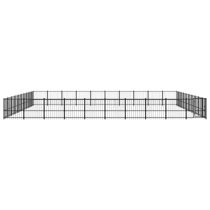 Outdoor Dog Kennel Steel 94.09 m²