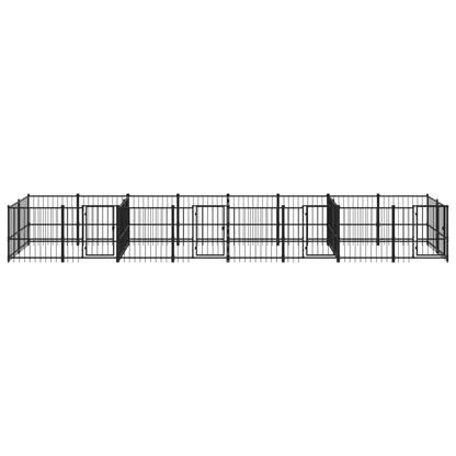 Outdoor Dog Kennel Steel 15.02 m²