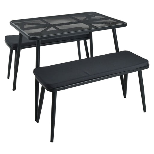 Garden Furniture Set Dark Grey