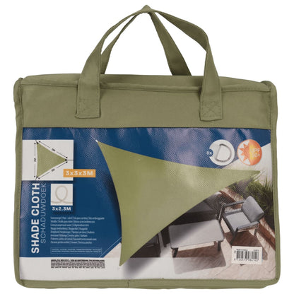 Shade Cloth 3x3x3 m Green Triangle