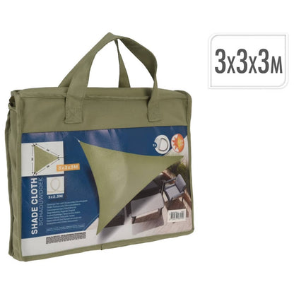 Shade Cloth 3x3x3 m Green Triangle