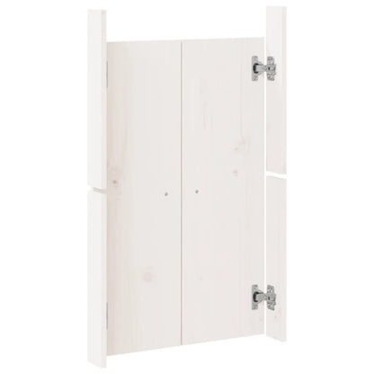 Outdoor Kitchen Doors 2 pcs White 50x9x82 cm Solid Wood Pine