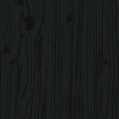 Outdoor Kitchen Doors Black 50x9x82 cm Solid Wood Pine
