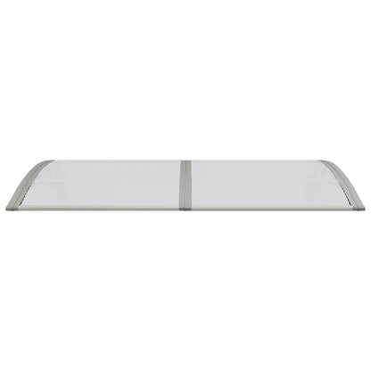 Door Canopy Grey 150x75 cm Polycarbonate