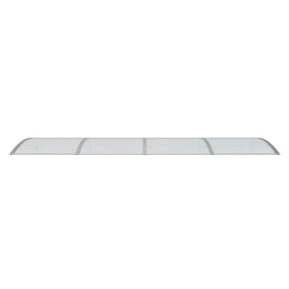 Door Canopy Grey 350x100 cm Polycarbonate