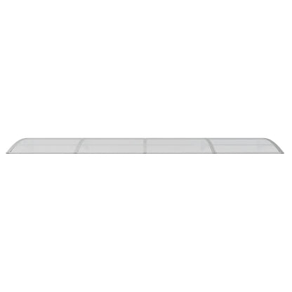 Door Canopy Grey 400x100 cm Polycarbonate