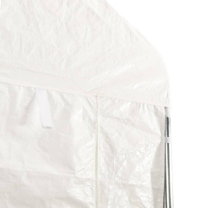 Gazebo with Roof White 5.88x2.23x3.75 m Polyethylene