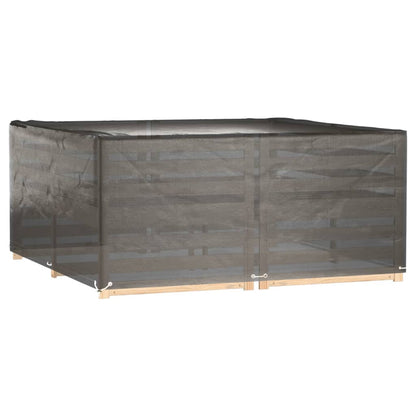 Garden Furniture Covers 2 pcs 16 Eyelets 205x205x90 cm Square