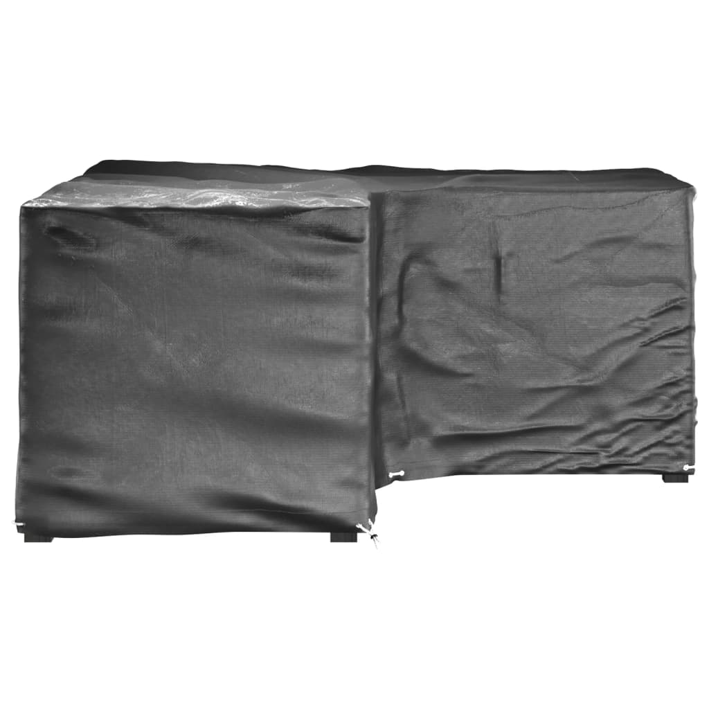 L-Shaped Garden Furniture Covers 2 pcs 12 Eyelets 185x185x90 cm