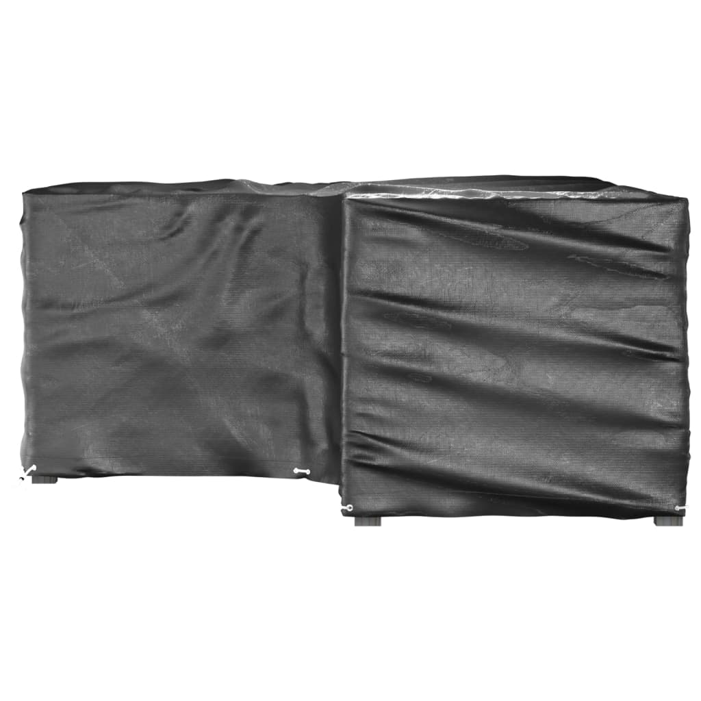 L-Shaped Garden Furniture Covers 2 pcs 12 Eyelets 185x185x90 cm