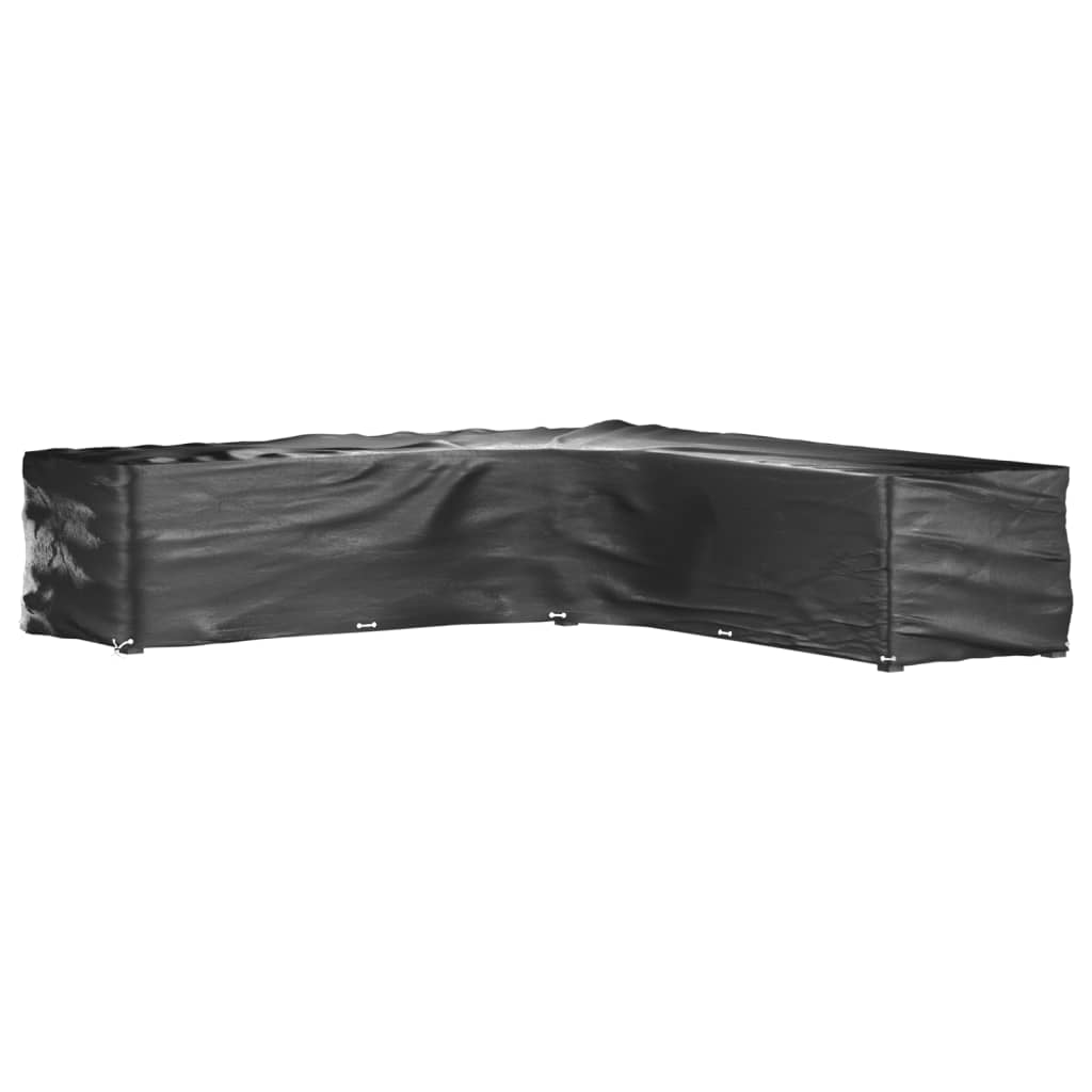 L-Shaped Garden Furniture Covers 2 pcs 20 Eyelets 300x300x70 cm