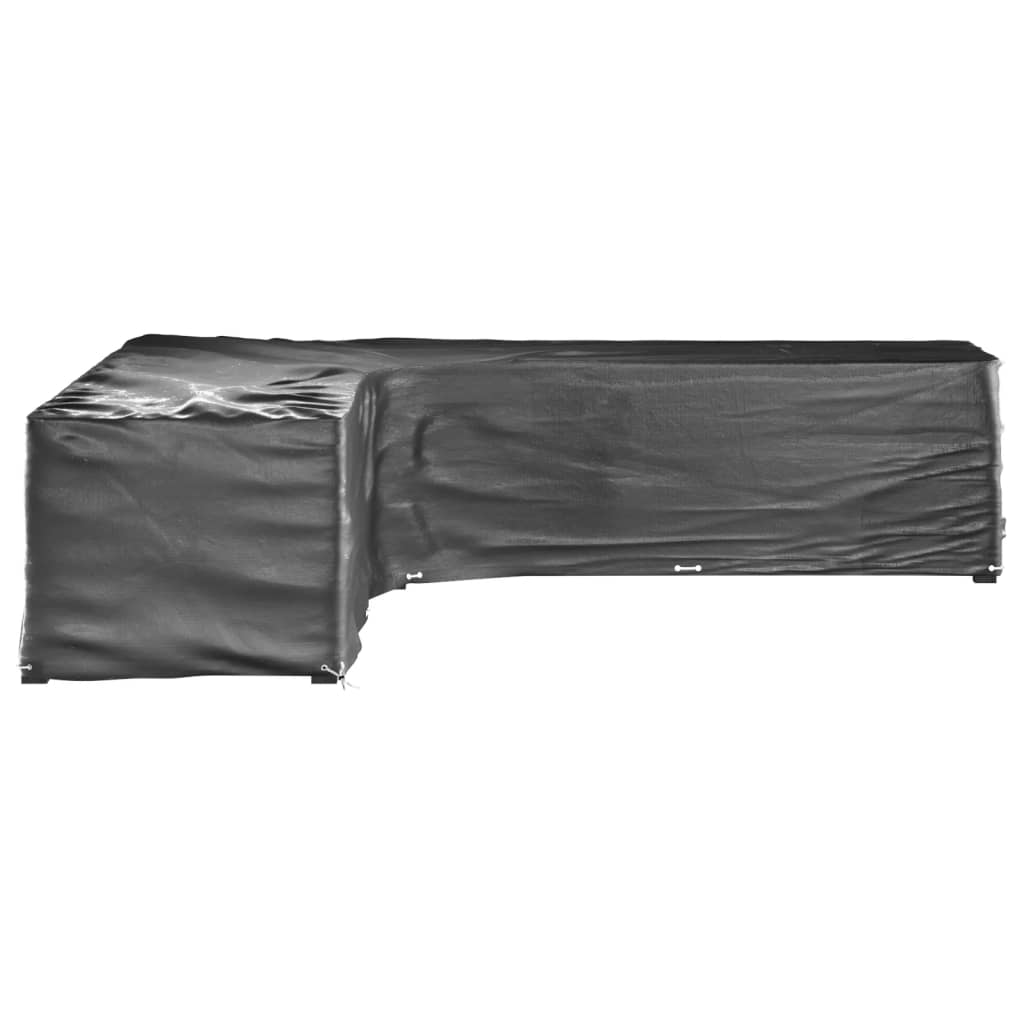 L-Shaped Garden Furniture Covers 2 pcs 20 Eyelets 300x300x70 cm