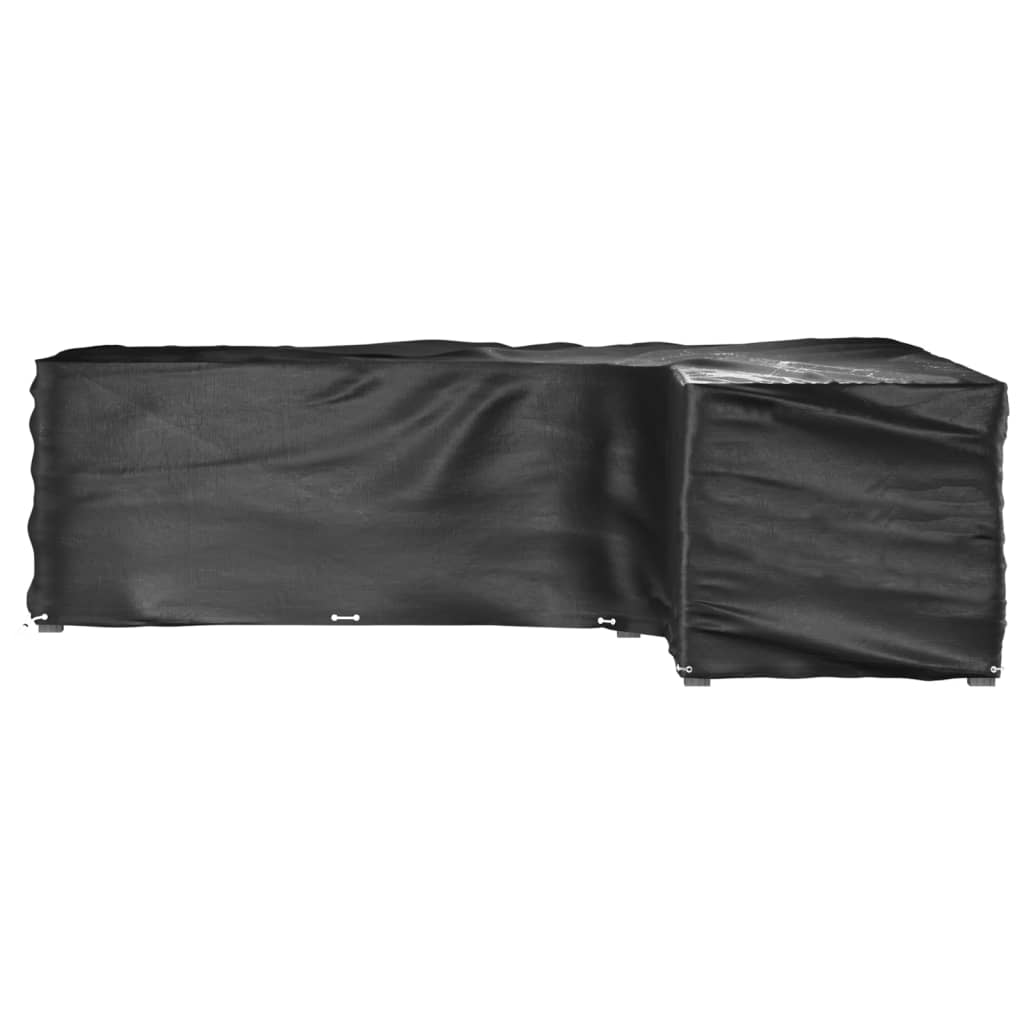 L-Shaped Garden Furniture Covers 2 pcs 18 Eyelets 285x220x80 cm