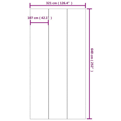Pool Ground Cloth Light Grey 640x321 cm Polyester Geotextile
