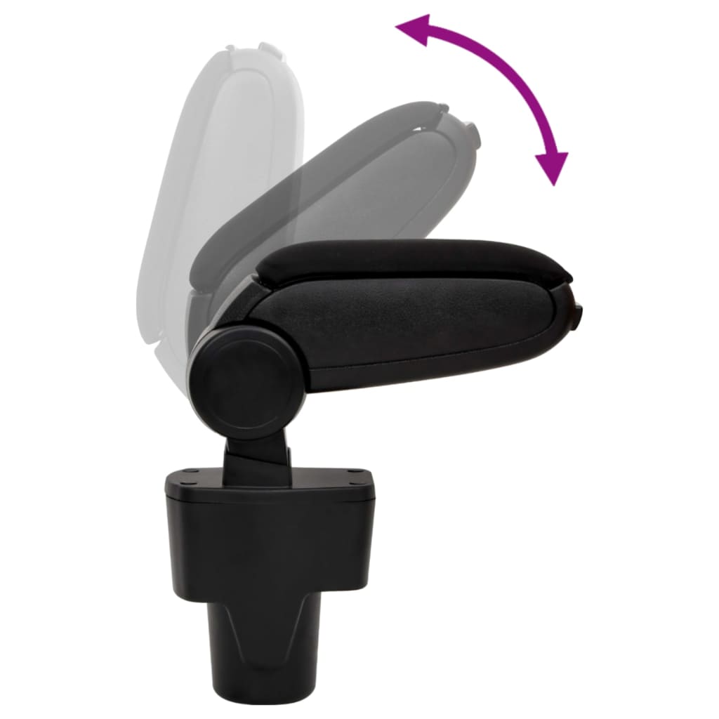 Car Armrest Black 13x34x(36.5-53) cm ABS