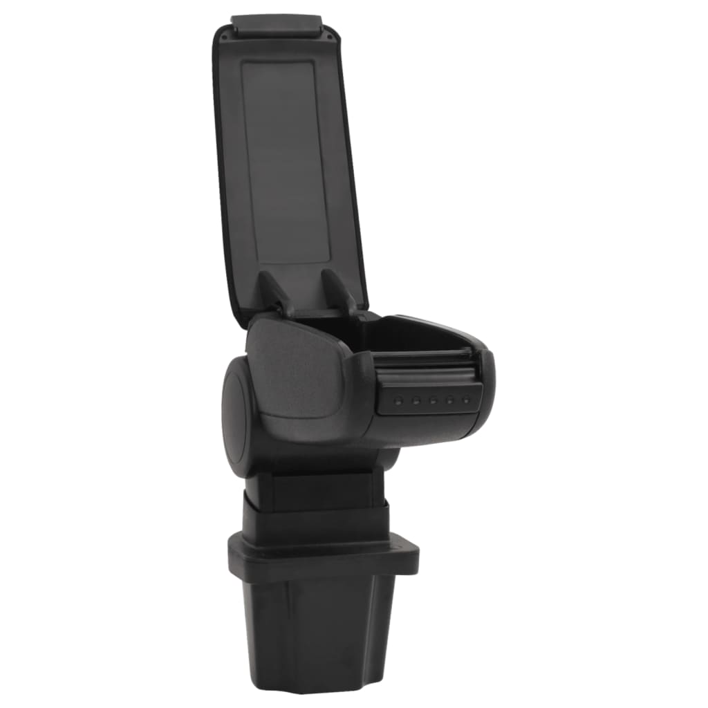 Car Armrest Black 13.5x32.5x(31-46.5) cm ABS