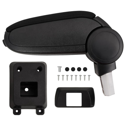Car Armrest Black 12x33x(24-42) cm ABS
