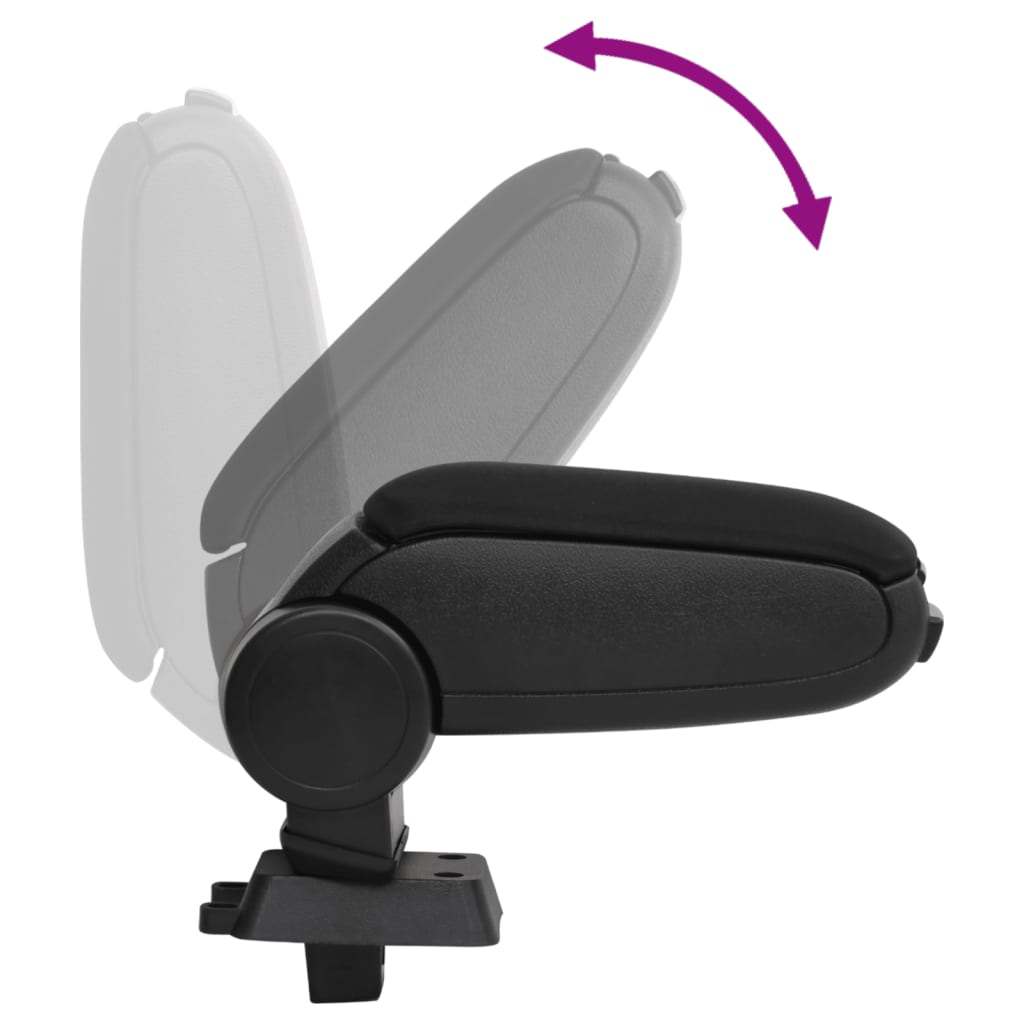 Car Armrest Black 12x33x(24-42) cm ABS