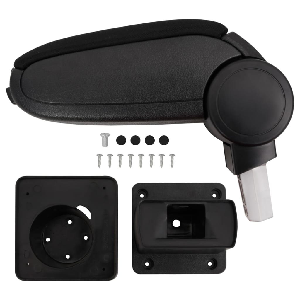 Car Armrest Black 13x31.5x(29-51) cm ABS