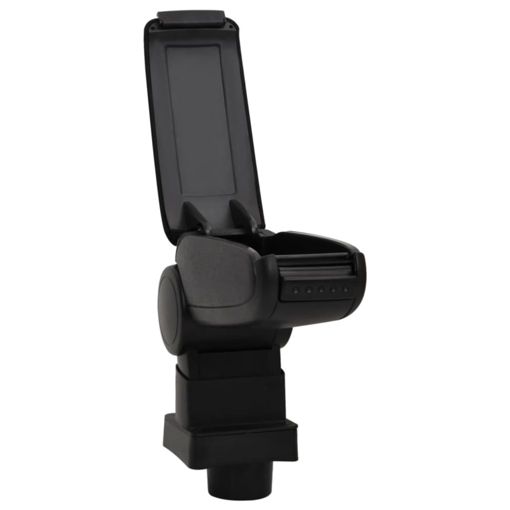 Car Armrest Black 13x31.5x(29-51) cm ABS