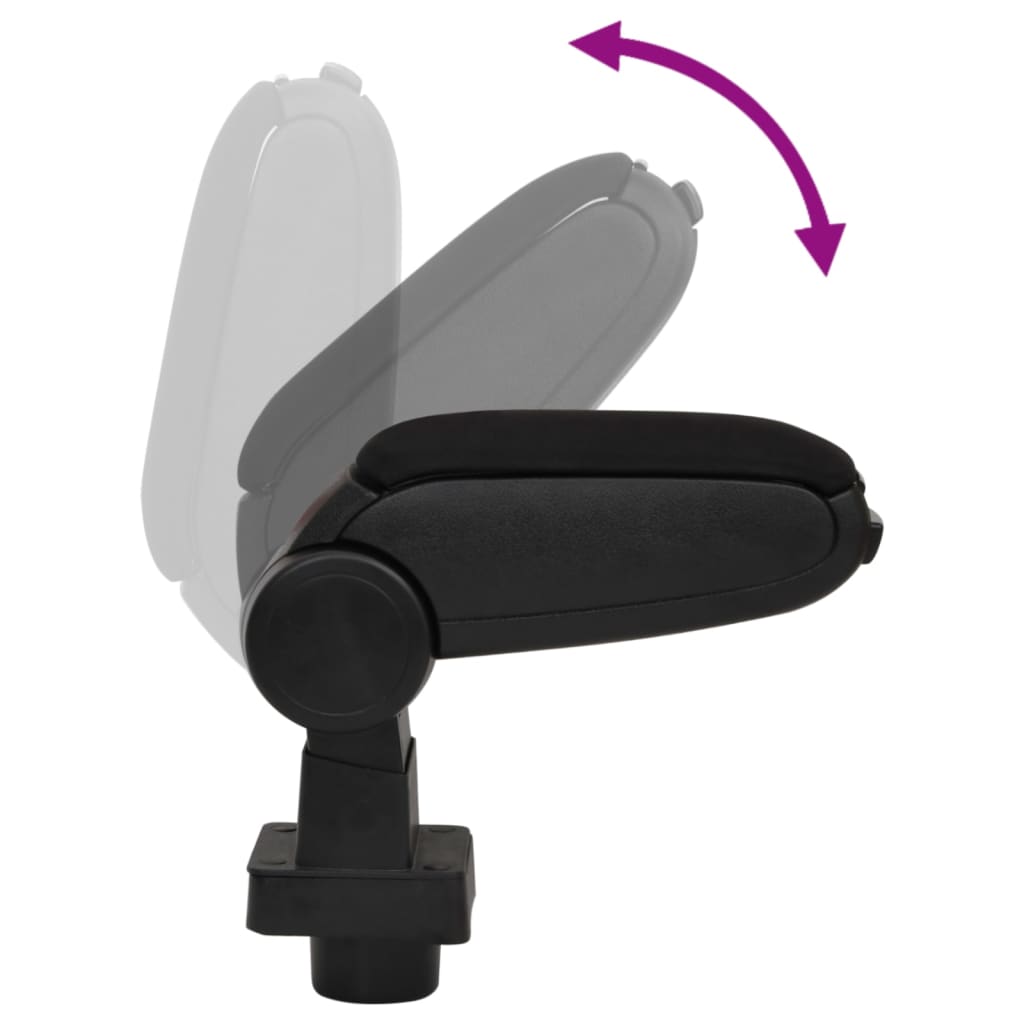 Car Armrest Black 13x31.5x(29-51) cm ABS