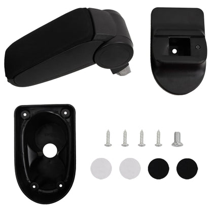 Car Armrest Black 13x36x(30-46) cm ABS